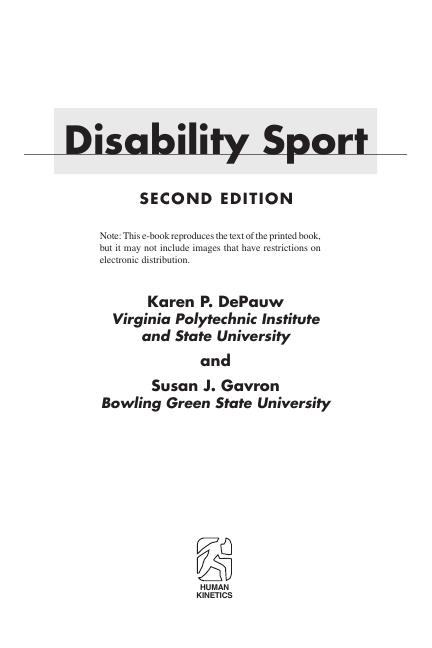 Disability Sport