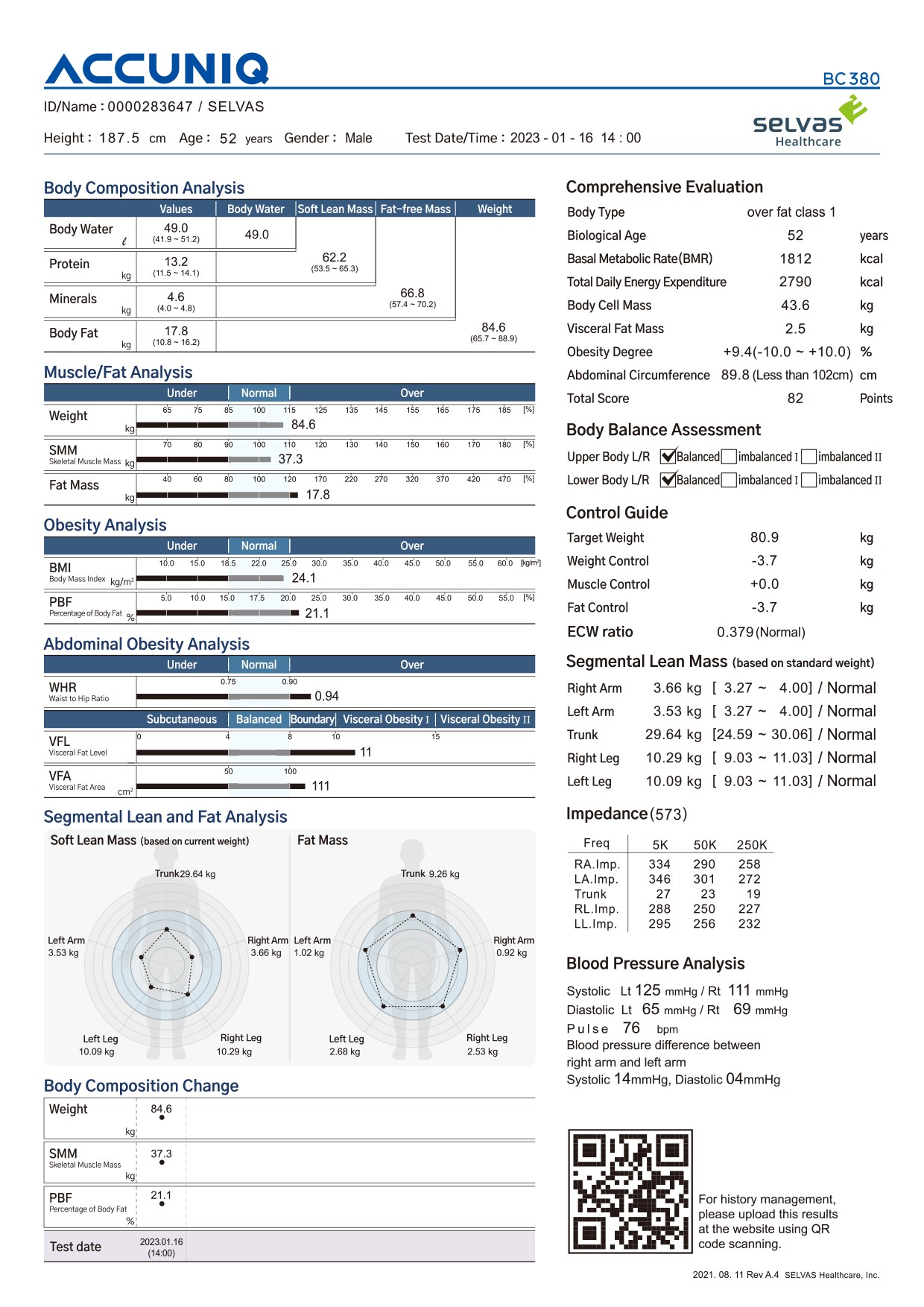 بادی کامپوزیشن Accuniq bc380 - دسی کالا